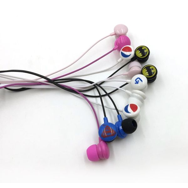 Fone de ouvido descartável em-ouvido telefone celular3.5mm anunciando fones de ouvido colorido uso doce promoção fone de ouvido música estéreo