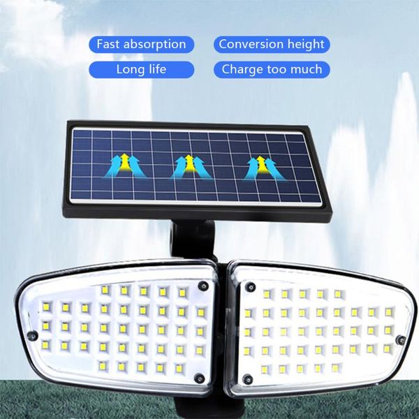 

outdoor wall lamps light led solar rotatable motion sensor porch lamp landscape stairs courtyard ip65 waterproof lighting