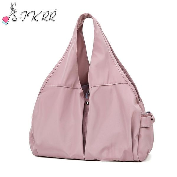 

duffel bags s.ikrr nylon weekender travel for women 2021 shoulder bag dry and wet separation large sports fitness tote