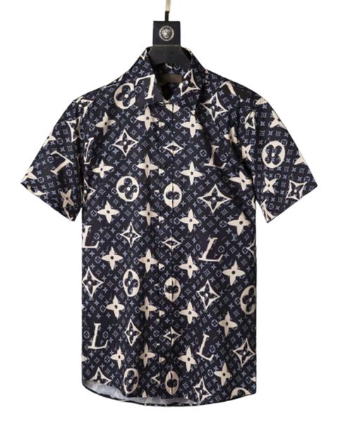 

2022 luxury designer's year of business casual shirt long sleeve stripe slim for social men t-shirt fashion plaid -3xl#31, White;black