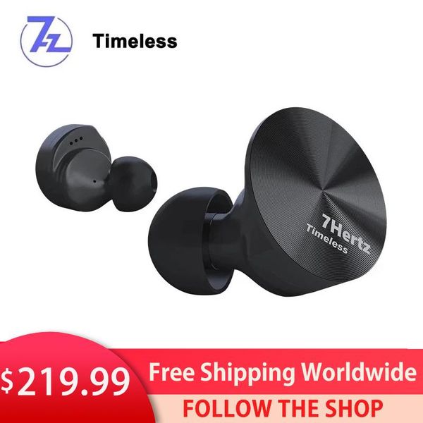

headphones & earphones 7hz timeless flat earphone in ear wired subwoofer mmcx metal high resolution hifi music headphoens detachable cable