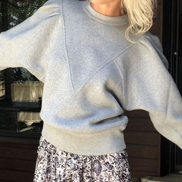 

2021 new women two color sweatshirt loose casual o-neck early autumn v4qu, Black