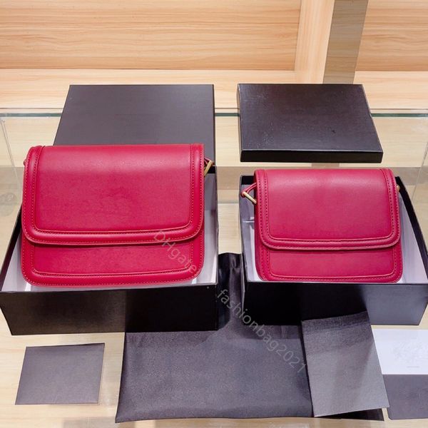 

fashion lady plain square messenger bags shoulder luxury designer letter women cross body totes flaps leather hasp simple style young wallet