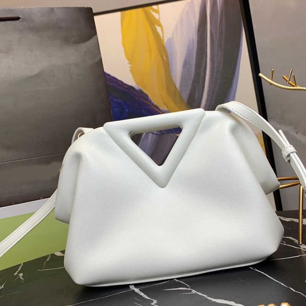 

designer luxury bag handle bag the triangle tote handbag crossbody bags genuine leather fashion letter magnetic clos women's leather ha, Red;black