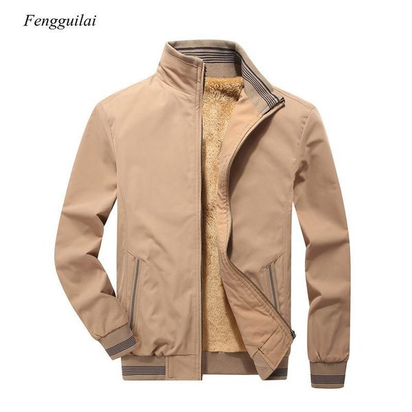 

men's jackets quality double side bomber solid casual jacket men spring autumn outerwear mandarin sportswear for male coats, Black;brown