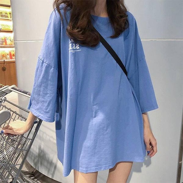 

women's t-shirt summer loose short sleeve girls hip-hop style white women black tee shirt femme