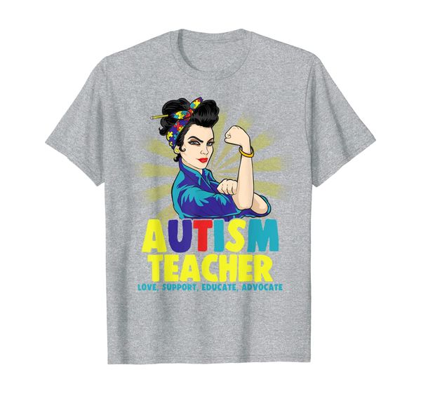 

autistic autism awareness teacher strong shirts women shirt, White;black