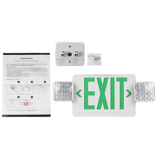

emergency lights with battery backup led exit light rechargeable el home modern easy install adjustable angle fire resistant