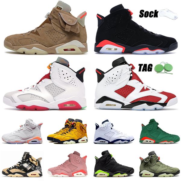 

2021 british khaki basketball shoes jumpman 6s airs jordens 6 carmine white hare dmp unc black cat off men women sneakers, White;red