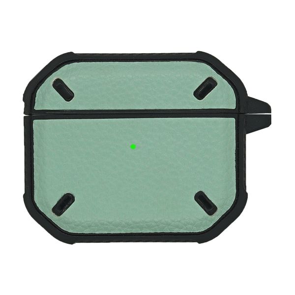 Металлические буквы автомобилей бренда дизайнер кожаных наушников для наушников для Apple AirPods Pro 3D Hybird 2in1 Case Case Pods 3 2 1 воспоминание Bluetooth боковые коробки защитные крышки