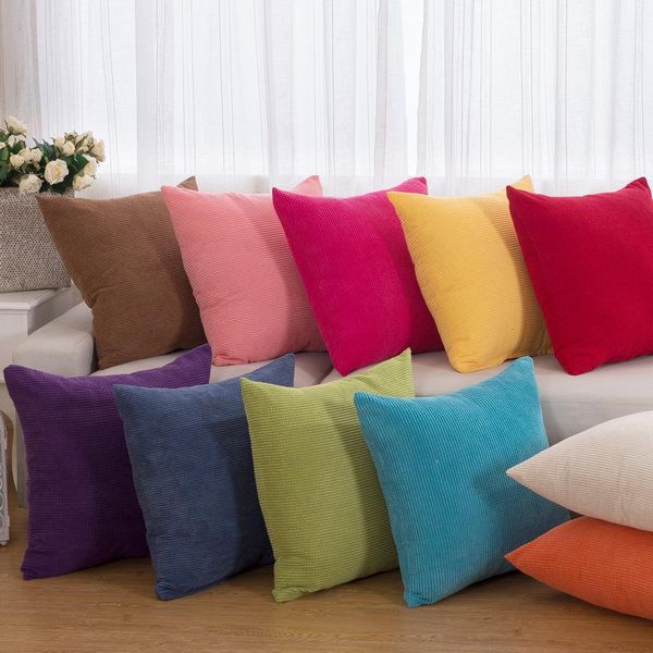 

cushion/decorative pillow thick corduroy throw cases sofa cushion cover 45x45cm decorative home car office el