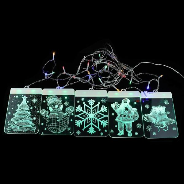 

strings 1pc christmas cartoon curtain light durable led string room night