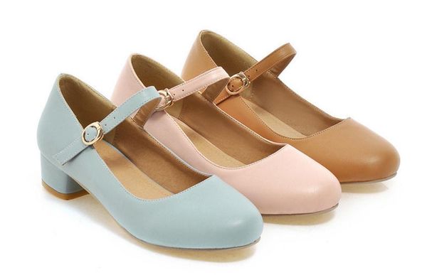 

women's shoes in spring and autumn low heel round head shallow mouth, Black