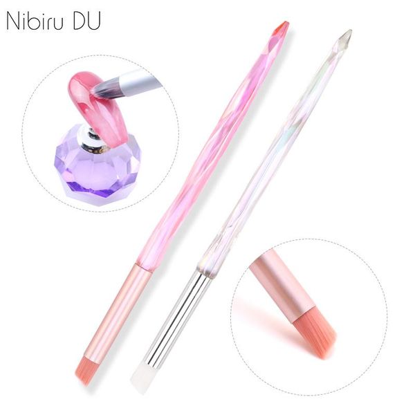 

nail brushes exclusive custom for manicure acrylic gradient blooming painting design art brush nails accessories tool, Yellow