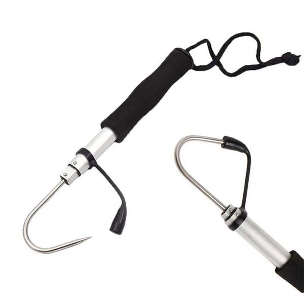 

outdoor fishing gaff ocean boating flexible fishing spear hook gaff holder spear hook gripper tackle