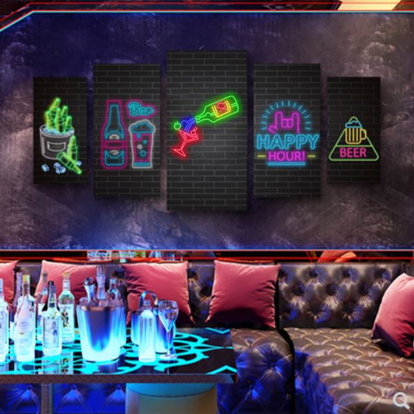 Pour Wine Schild Zimmer Bar Restaurant Ktv Home Wanddekoration handgemachtes Neonlicht 12 V Superhell