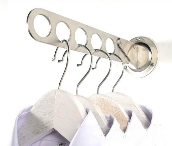 

robe hooks hanging clothes pole on balcony stainless steel foldable bathroom closet hanger cy50712