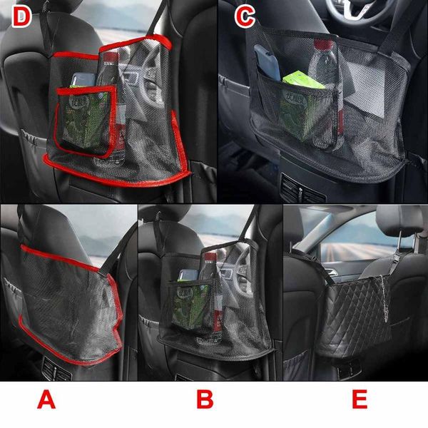 

car organizer multifunction seat storage pocket net large handbag holder side bag for auto interior stowing tidying