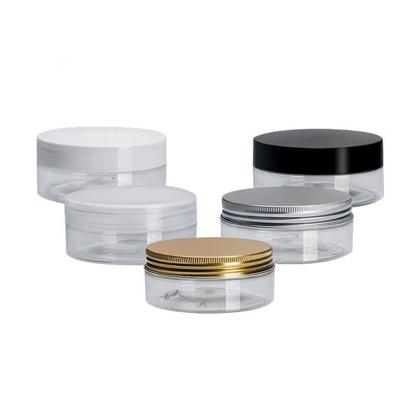 

92*35mm sealing plastic pot 150g plastic clear jar 150ml pet clear airtight container 5.3oz packaging jars for cream cosemtics