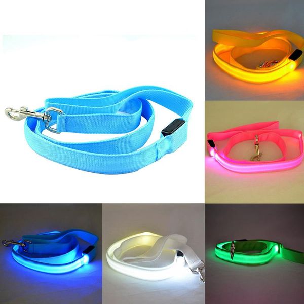 

dog collars & leashes rope usb charging led lights glow pet leash belt anti-lost traction nylon webbing with products