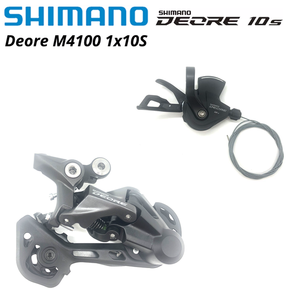 

bike derailleurs deore m4100 1x10s mtb groupset sl-m4100 shifter lever rd-m4120 rd-m5120 rear bicycle switch basic m6000
