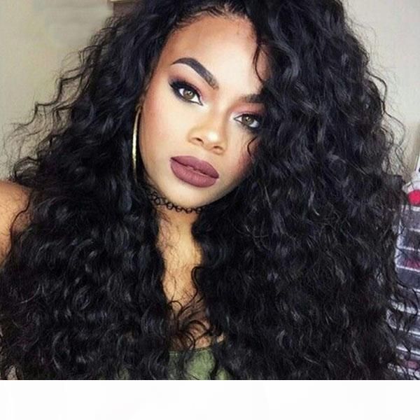 

lace front wigs kinky curly synthetic hair cosplay wigs high-temperature resistance fibre for sale 2018, Black