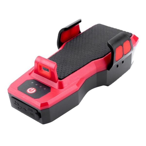 

bmdt-bicycle charging headlight with mobile phone holder, bicycle horn light, safety warning light, 4 in 1 bicycle light