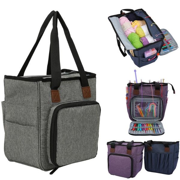 

duffel bags crochet wool storage bag portable handbag multifunctional large capacity women's knit