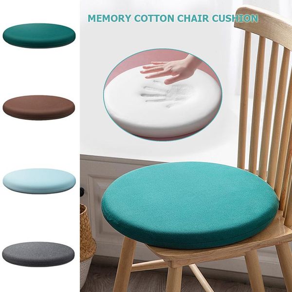 

cushion/decorative pillow 30cm round memory cotton chair cushion mat solid color rebound breathable living room sofa back