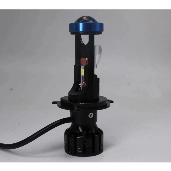 

car headlights 2pcs/set h4 9003 hi/lo beam led mini projector lens styling headlight bulbs automobile auto lamp light 6000k 12000lm