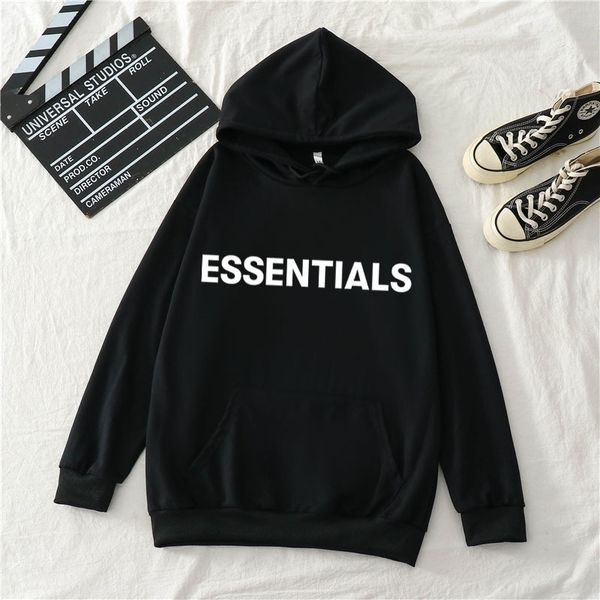 

2021 new essentials print style cotton casual large hoodie women, Black