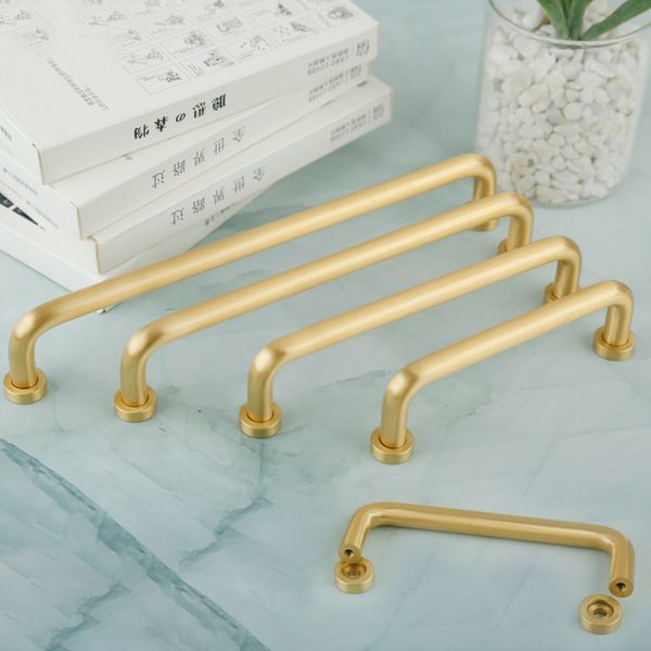 

3 styles/gold kitchen door handle and knobs cabinet pull solid brass handles furniture handle/ing