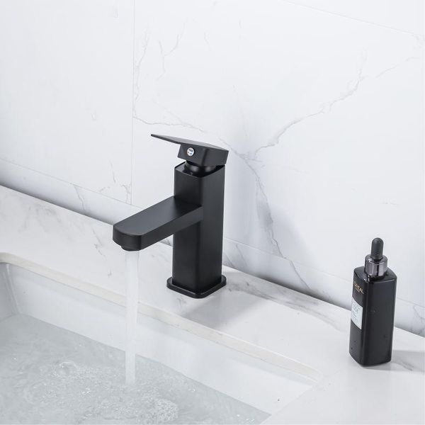 

bathroom sink faucets black basin faucet stainless steel paint bath mixer washbasin tap tapware cold water for single hole