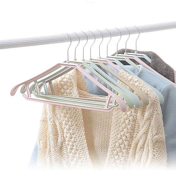 

hangers & racks nordic style pure color simple thick seamless clothes hanging wide-shoulder suit household goods drying essential