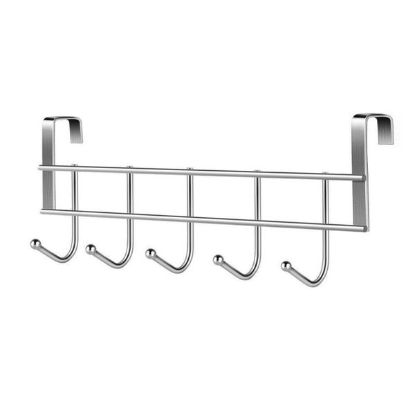 

hooks & rails over the door 5 home bathroom organizer rack mounted good towel wall wrought coat load-bearing clothes hanger z8g5