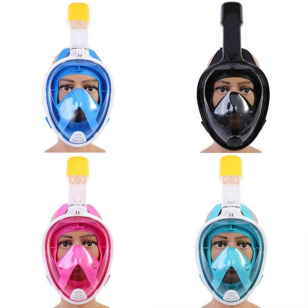 

diving masks underwater scuba snorkeling anti-fog mask set kids full face respiratory with bonus earplugs