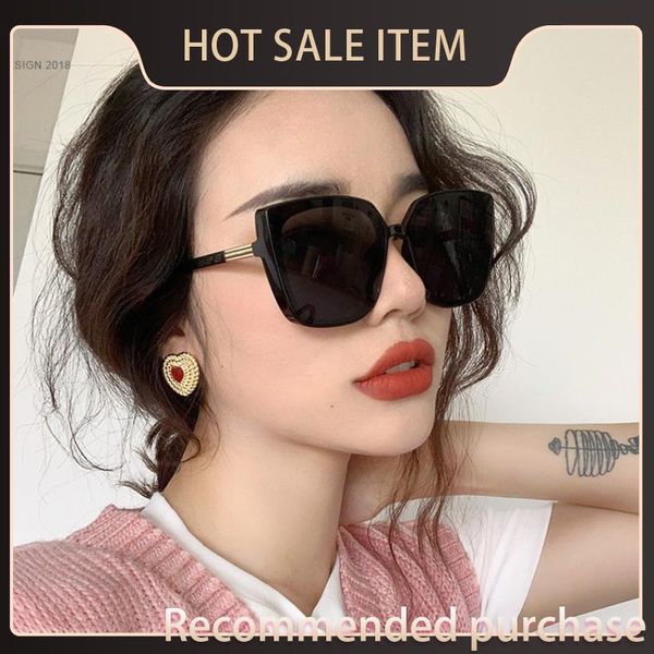 

glasses woman brand 2021 fashion large female sunglases sunglasses designer shades wadpw henio, White;black