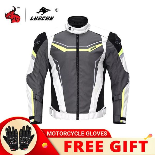 

motorcycle apparel lyschy jacket men winter waterproof motorbike riding chaqueta moto protective gear armor clothing