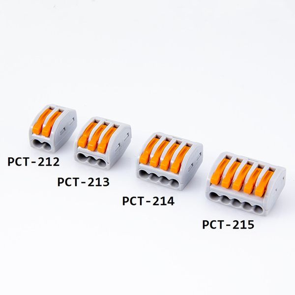 

30pcs universal cable wire connectors 222 type lighting accessories fast home compact wire connecting push in wiring terminal block pct-212
