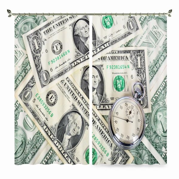 

curtain & drapes babson pocket watch and us $3d digital printing shading money po personalized diy creative planet