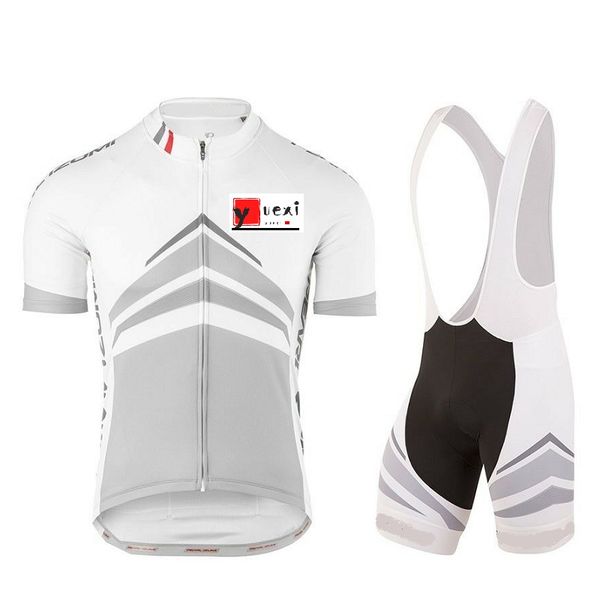 

2021 summer short sleeve cycling jersey and bib shorts suit white gray bike mountain, Black;red