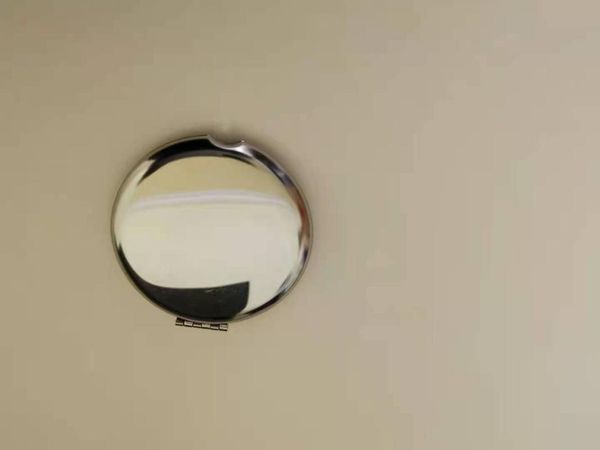 

bangle stainless steel make-up mirror, Black