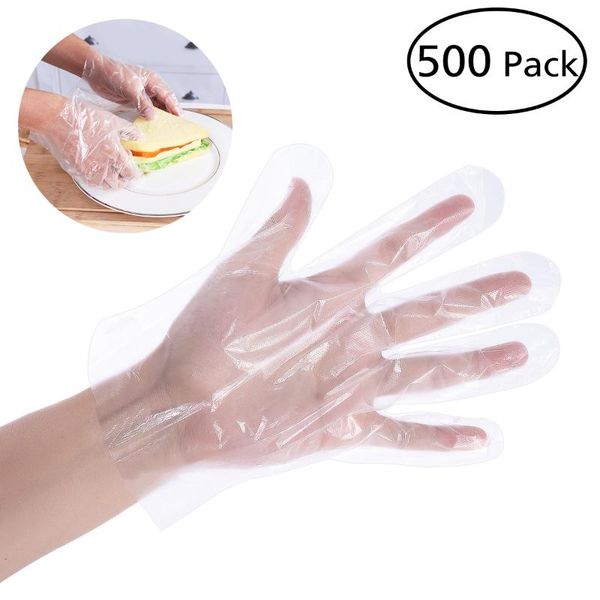 

disposable gloves 100/200/300/400/500/pack plastic pe for home kitchen restaurant cooking industrial cleaning