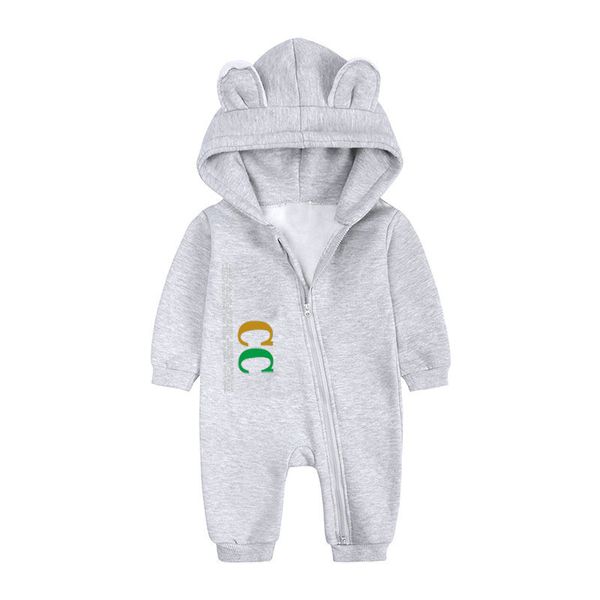 INS Herbst und Winter Baby-Overalls, Ausflugskleidung, dicker Samt-Strampler, Neugeborene