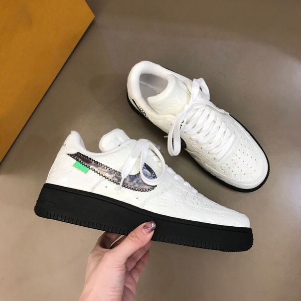 

mens neakers sport luxury designer fashion size man casual shoes trainer with dust bag boxes c05, Black