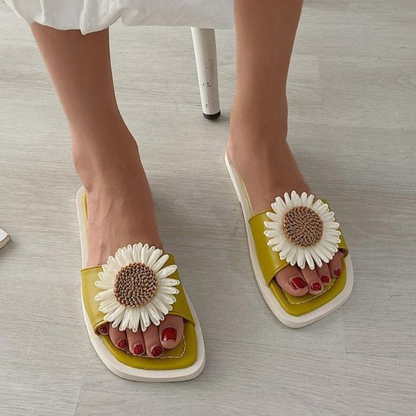 

slippers sagace 2021 brand open toe women slipper outdoor summer beach slides flip flops female flat flowers slip on, Black