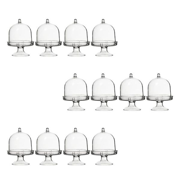 

gift wrap 12pcs dust-proof food containers transparent cake holders display boxes