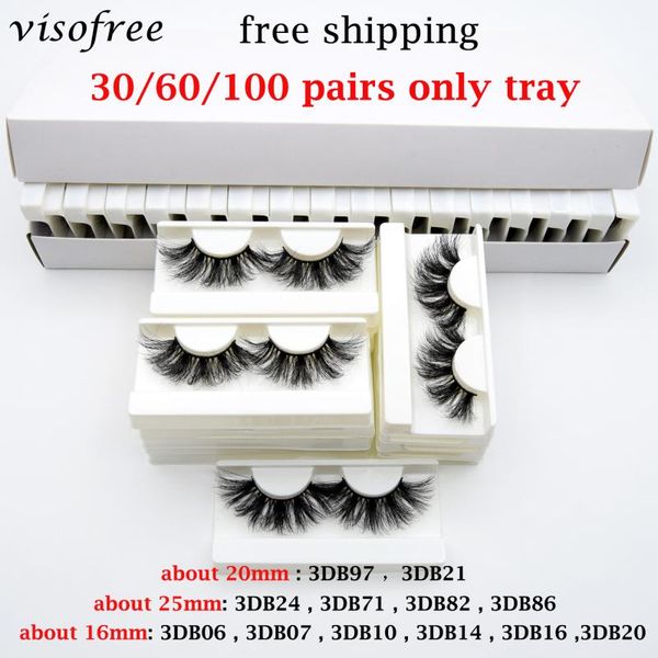 

false eyelashes wholesale 30/60/100 pcs 3d mink lashes natural makeup in bulk