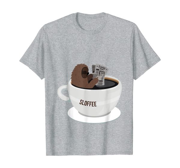 

sloffee coffee lover shirt i cute animal sloth cup mug gift, White;black