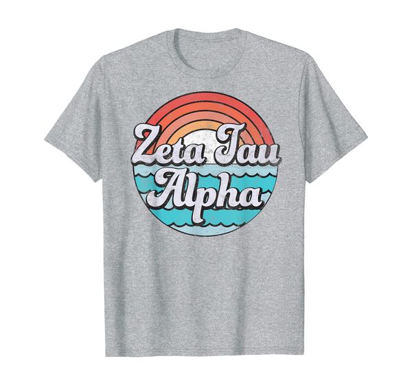 

zeta tau alpha pledge rush sorority vintage zta t-shirt, White;black